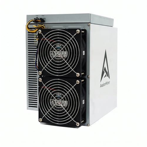 Canaan Avalon A1246 90 TH/s Bitcoin ASIC miner front view — SHA-256, 3420W, integrated PSU, 4-fan air cooling, white background