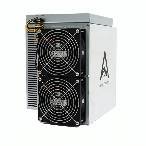 Canaan Avalon A1246 90 TH/s Bitcoin ASIC miner front view — SHA-256, 3420W, integrated PSU, 4-fan air cooling, white background