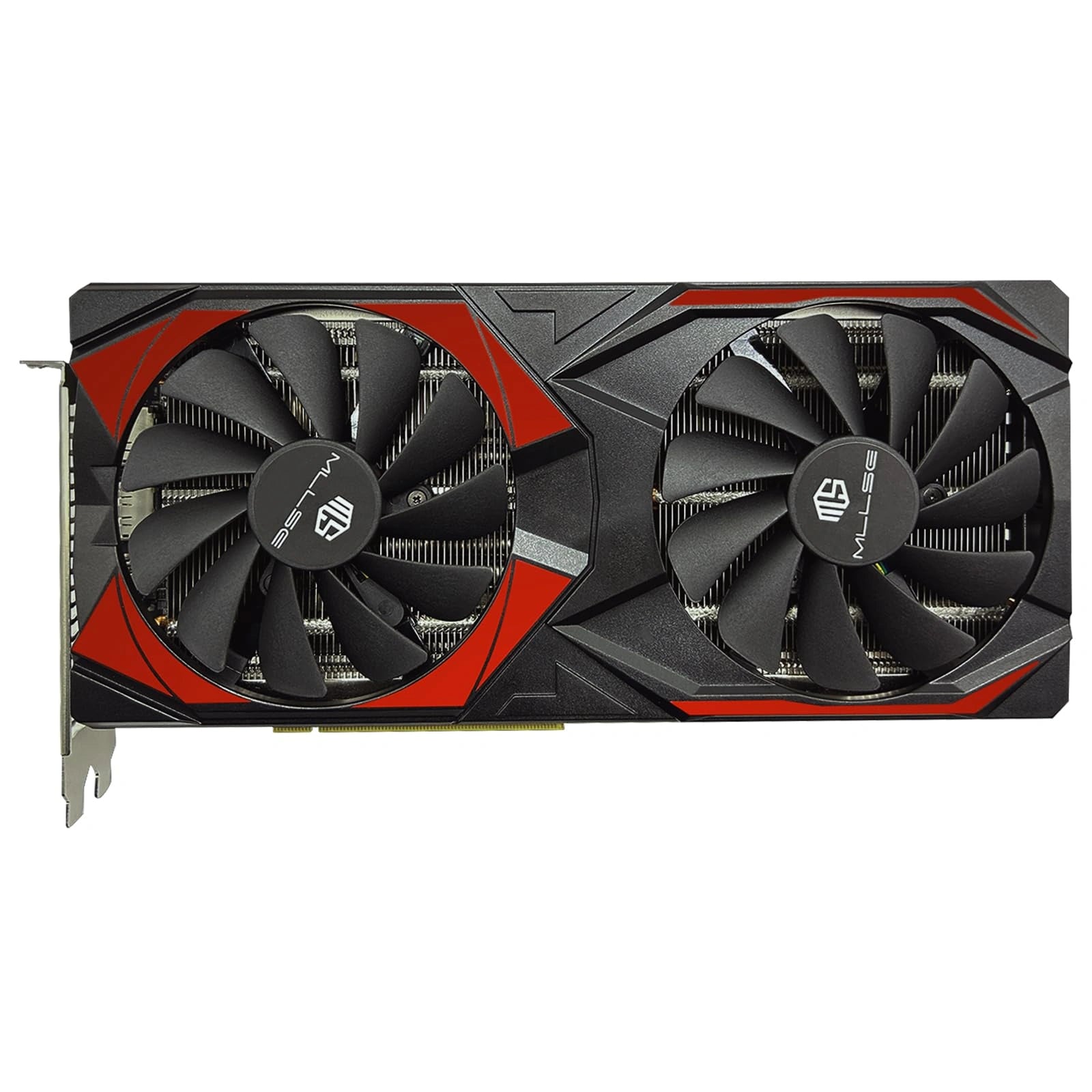 MLLSE AMD Radeon RX 5700 XT 8GB GDDR6 graphics card front view showing dual-fan cooler shroud